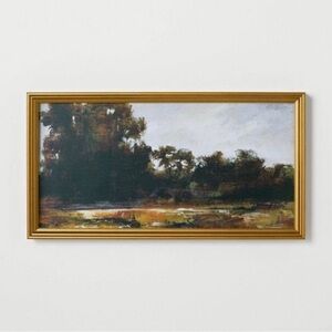 Horizontal Landscape Framed Canvas 13.9” x 25.4” - Threshold Studio McGee